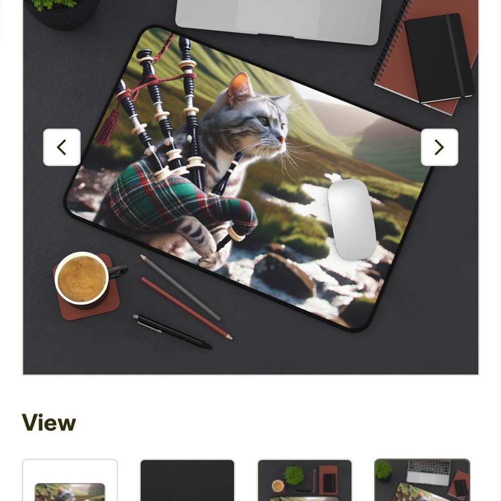 Mousepad or Desk mat New with tags 12” x 18” or 16” x 32”